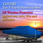 Atlantic 245 Cc Center Console T-top Hard-top Storage Boat Cover Blue. Fixed Price $379.95.