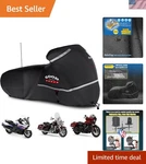 Rosefray Motorcycle Cover 600D Waterproof For Touring Models 108"-3XL, Gray. Fixed Price $92.69.