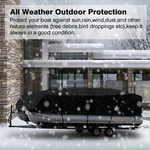 Heavy Duty Pontoon Boat Cover Waterproof Fits 17-24 Ft Long Beam Width 96"-102". Fixed Price $47.83.
