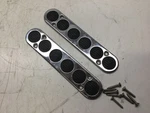 O2F Bayliner Capri Boat Step Pad Set (2) Rounded Chrome Rubber 7 1/4" X 1/2". Fixed Price $33.99.