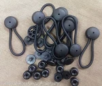 10 Black Bungee Shock Cord Clip Loop Stayput Boat Truck Tarp Canvas Knobs W/or/b. Fixed Price $74.76.