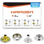 Hapden 140 Pcs Extended Version Canvas Snaps Kit, Heavy 6MM, Silver-regular. Fixed Price $28.21.