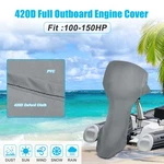 420D Oxford Cloth Motor Full Outboard Engine Cover Boat Fit Up 100-150HP Gray. Fixed Price $32.47.