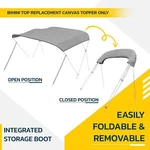 Seal Skin 3 BOW/4 Bimini Top Replacement Cover With Storage Boot W/o Frame. Fixed Price $69.99.