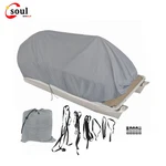 Fabric Gray 21 22 23 24FT Boat Cover Waterproof Trailerable Pontoon. Fixed Price $33.92.