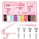 Yusbuton Snap Kit - Metal & Plastic Buttons With Fastener Pliers Black. Fixed Price $20.31.