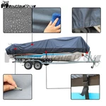 Gray 16-18.5FT 600D Marine Grade Polyester Canvas Waterproof Boat Cover. Fixed Price $35.52.