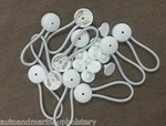 10 White Bungee Shock Cord Clip Loops Stayput Boat Truck Tarp Canvas Covers. Fixed Price $60.72.