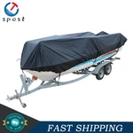 New Black Waterproof Boat Cover Trailerable Fishing Ski Bass V-hull Runabouts. Fixed Price $30.10.