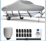Xportion Trailerable Boat Covers, 20-22 Ft, Waterproof Uv Protection, Gray. Fixed Price $35.00.