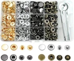120 Sets Metal Snap Buttons, Nxtov 12.5MM Leather Fasteners Kit With Piec. Fixed Price $16.86.