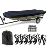 Black 12FT-18FT Beam Width Up To 75INCH 210D For Jon Boat Cover. Fixed Price $23.99.