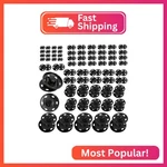 Josdiox - Snaps 67 Sets Of Black Copper Buttons Sewing Button, Metal. Fixed Price $18.31.