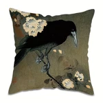 Beautiful Gothic Black Crow Raven Bird Pillow Cover 18"X18" Unique Decor. Fixed Price $13.49.
