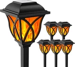 Solar Flickering Flame Led Lantern Porch Garden Camp Path Yard Patio 6 Pack. Fixed Price $53.21.