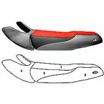 Custom Kawasaki Seat Cover 1100 Stx 1997 900 1999 2000 Sts 2001 2002. Fixed Price $113.95.