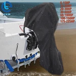 For 6-225HP Motor Black Waterproof 600D Boat Cover Full Outboard Engine. Fixed Price $17.56.