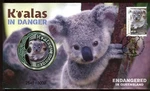 2024 Koalas In Danger (qld) Medallion Cover - Canberra Act 2601 Pmk 2540/3000. Fixed Price $35.57.