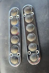 Bayliner Capri Boat Step Pad Set (2) Rounded Chrome Rubber 7 1/4" X 1/2". Fixed Price $29.99.