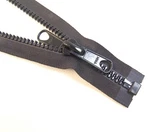 Zipper, 96" Inch, Ykk, Vislon, Black, #8, Separating, Double Metal Tab Slider. Fixed Price $20.29.