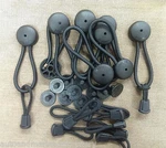 6 Black Bungee Shock Clip & Pull Cords Knobs Stayput Tie Down Boat Cover. Fixed Price $50.09.