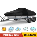 Boat Cover V-hull Fit 16'/19'/22' Waterproof 1200D Trailerable With Storage Bag. Fixed Price $109.99.