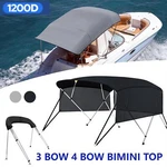Kakit Pontoon Bimini Top Boat Cover 3 4BOW 6 Ft. 8 Long Rear Poles 1200D. Fixed Price $124.19.