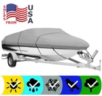 Gray Boat Cover For Bayliner Capri 184 O/b No Trolling Motor 2001. Fixed Price $156.57.