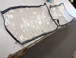 Scout 205 Sf (2009) Bimini Top Visor Pair (2) Black 42 1/2" X 28" Marine Boat. Fixed Price $79.95.
