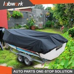 Labwork Boat Cover V-hull Runabouts 11-13FT 420D Waterproof Heavy Duty Black. Fixed Price $23.43.