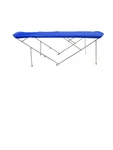 Pontoon Bimini Top 12' Long-sunbrella 1.25" Frame Metal Fittings Front Braces. Fixed Price $1515.00.