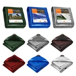 Heavy Duty 5/10/16/18/20 Mil Waterproof Tarpaulin Cover W/ Grommets. Fixed Price $110.99.