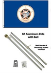 3X5 State Of Minnesota Flag Aluminum Pole Kit Gold Ball Top 3'X5' 100D. Fixed Price $24.88.