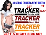 Tracker Grizzly 1448 Decals Boats 30 Color Options. Fixed Price $36.00.