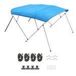 Uimoso Bow Boat Bimini Top 96"L X 73"-78"W 54"H Marine Canopy, Pacific Blue. Fixed Price $123.99.