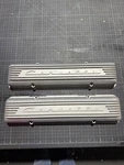 Nos Gm Corvette Finned Aluminum Valve Covers 3726086 Sbc Staggered Pattern. Fixed Price $350.00.