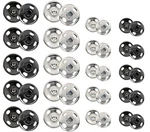 Sewing SNAPS,120 Sets 8 And 10 Mm,black Silver, Sew-on Buttons. Fixed Price $7.61.