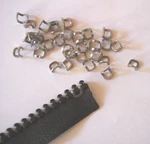 Ykk Stainless Steel Zipper #10 Vislon "stops The Sliders". Fixed Price $10.00.