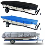 12FT 14FT 16FT 18FT Boat Cover For Jon Beam Width Up To 75INCH 210D Black. Fixed Price $27.01.