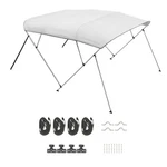 Uimoso Bow Boat Bimini Top 96"L X 73"-78"W 54"H Light Gray Canopy Cover. Fixed Price $122.99.