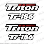 Fits Triton TR-186 Boat Logo Decal (set Of 2). Fixed Price $94.95.