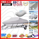 Trailerable Boat Cover- 16'-18.5' Heavy Duty Waterproof Tarp Covers With Stor.... Fixed Price $70.39.