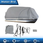 21-24FT Boat Cover Waterproof Trailerable Pontoon Fabric Gray. Fixed Price $33.93.