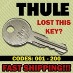 Thule Replacement Key Cut To Your Code 001 - 200. Fixed Price $7.91.
