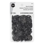 Dritz Sew On Snaps Size Black Sets Fasteners, 48CT. Fixed Price $21.39.