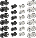 Kenkio 120 Sets Sew-on Buttons Metal Snaps Fasteners 'silver', 'black'. Fixed Price $9.04.