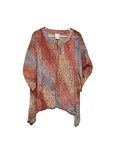 Jaclyn Smith Women's Size Large Top Semi Sheer V-neck Pullover Cover-up Sequins. Fixed Price $11.99.