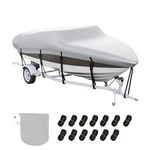 600D Trailerable Boat Cover 17-19FT Waterproof Heavy Duty V-hull Runabout. Fixed Price $62.99.