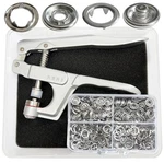 80 Metal Snaps With Fastener Pliers Press Tool Kit Setup Jersey Buttons S.... Fixed Price $33.98.