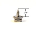 Snap Fastener, 3/8" Screw Stud, 100% Stainless Steel, 50 Pc. Set, Marine Grade. Fixed Price $29.88.